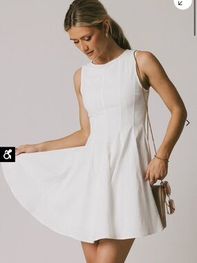 Bohme Liora Mini Dress in White